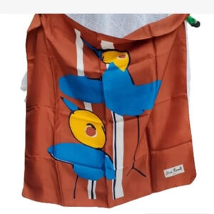 Olivia Roselli‎ Vintage Abstract Birds Scarf